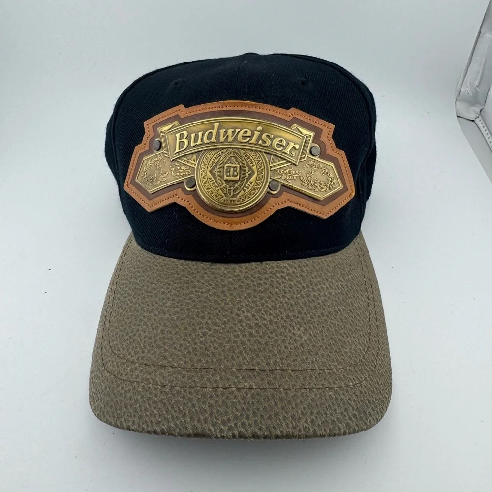 Budweiser Black and Tan‎ Logo Cap Vintage